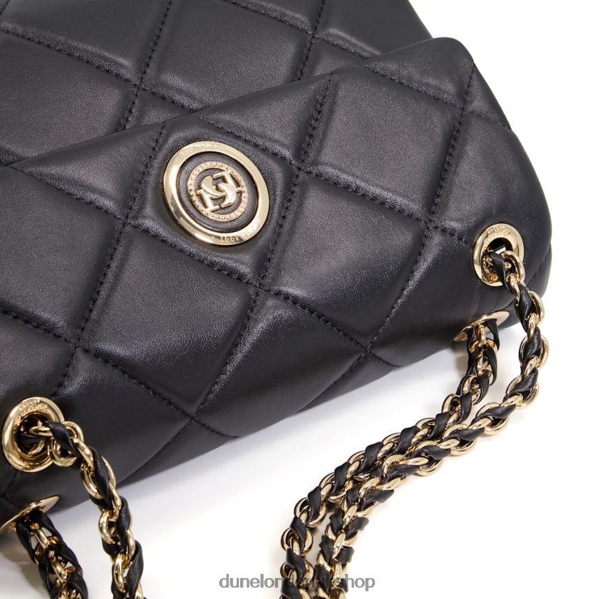 Large Quilted Leather Bag Women N4BBPB10 Dune London Duchess L Black