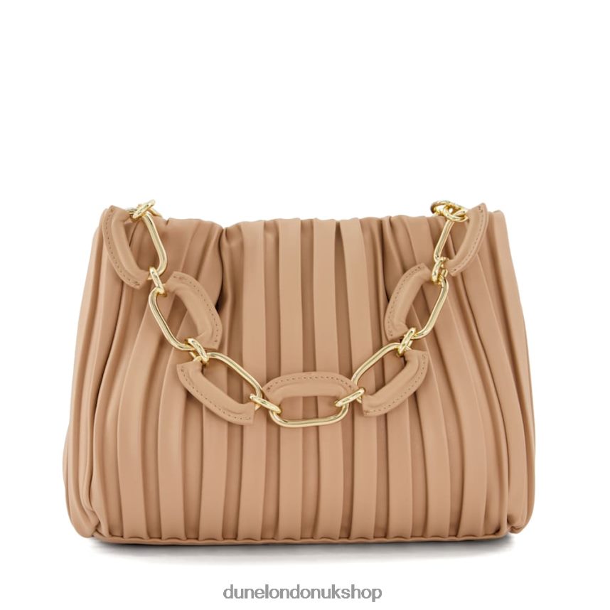 Medium Pleated Chain-Handle Slouch Bag Women N4BBPB3 Dune London Dominie Blush