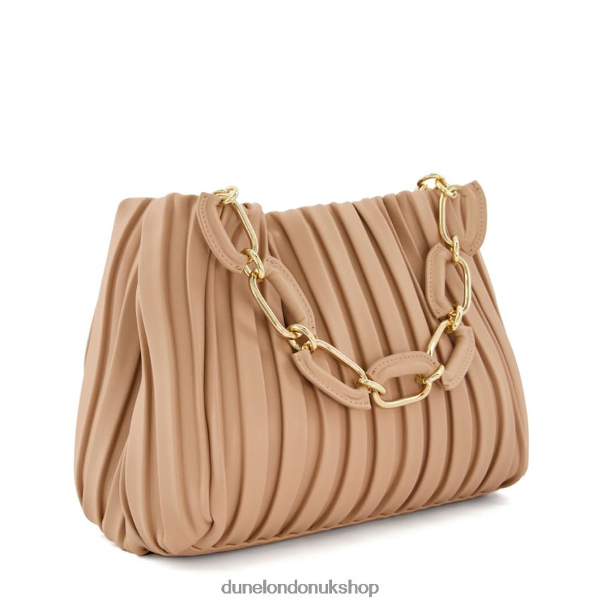 Medium Pleated Chain-Handle Slouch Bag Women N4BBPB3 Dune London Dominie Blush