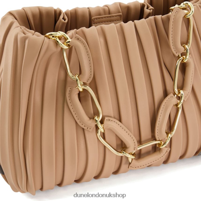 Medium Pleated Chain-Handle Slouch Bag Women N4BBPB3 Dune London Dominie Blush