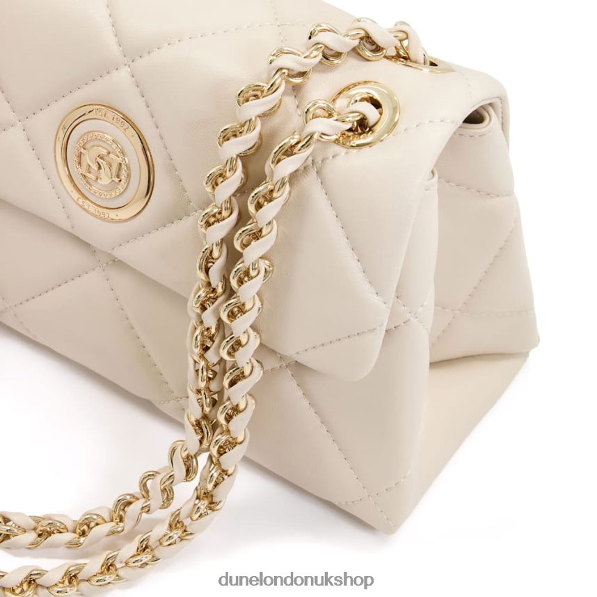 Medium Quilted Thread-Chain Bag Women N4BBPB341 Dune London Duchess Cream