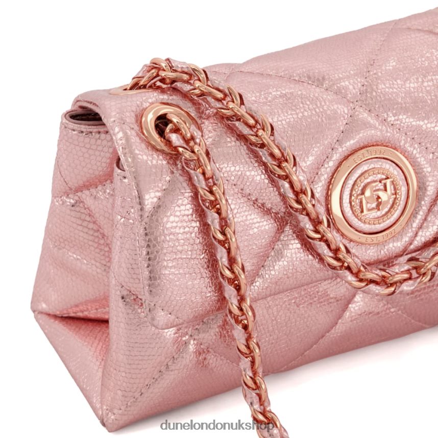 Small Quilted Leather Bag Women N4BBPB26 Dune London Duchess S Pink