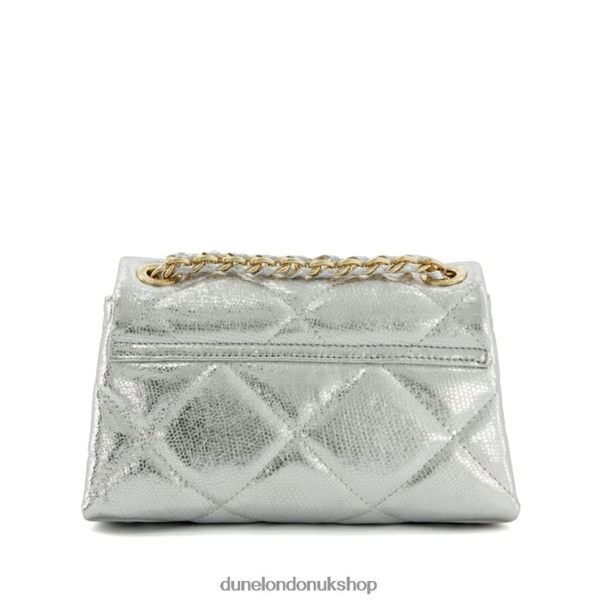 Small Quilted Leather Bag Women N4BBPB27 Dune London Duchess S Silver