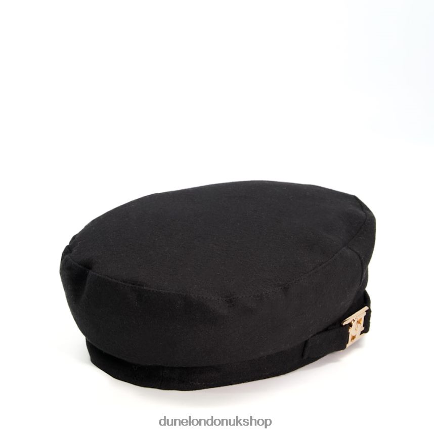 Branded Baker Boy Hat Women N4BBPB296 Dune London Falcan Black