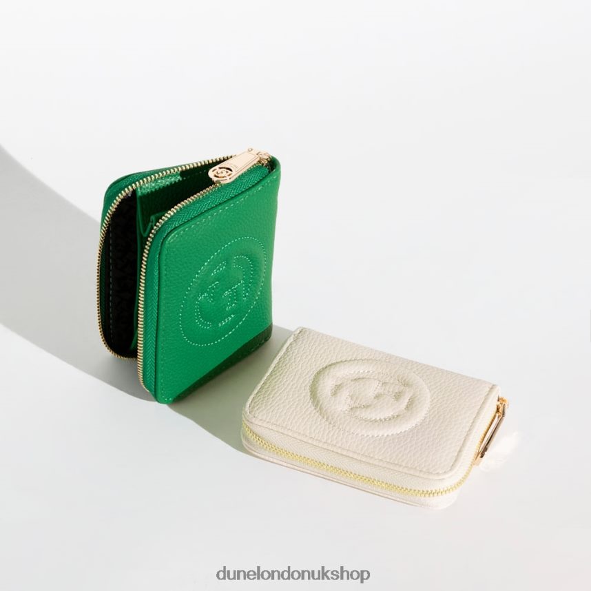 Embossed-Logo Cardholder Women N4BBPB260 Dune London Kixter Green