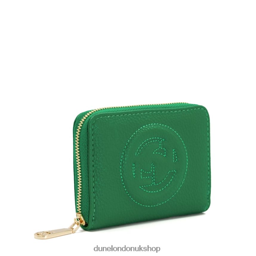 Embossed-Logo Cardholder Women N4BBPB260 Dune London Kixter Green