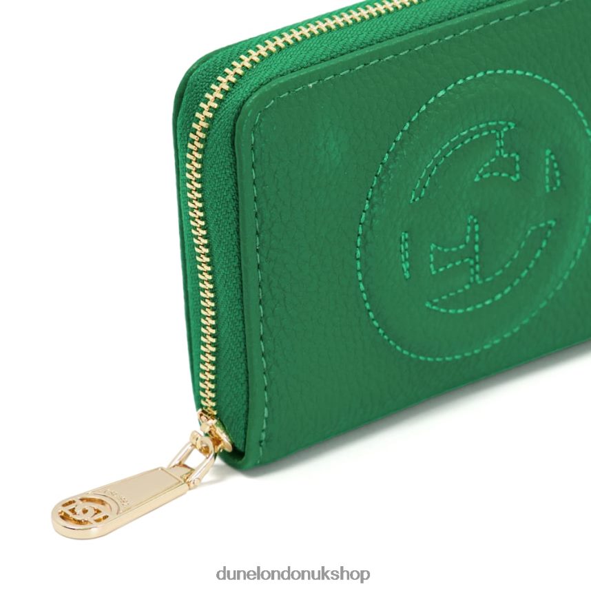 Embossed-Logo Cardholder Women N4BBPB260 Dune London Kixter Green