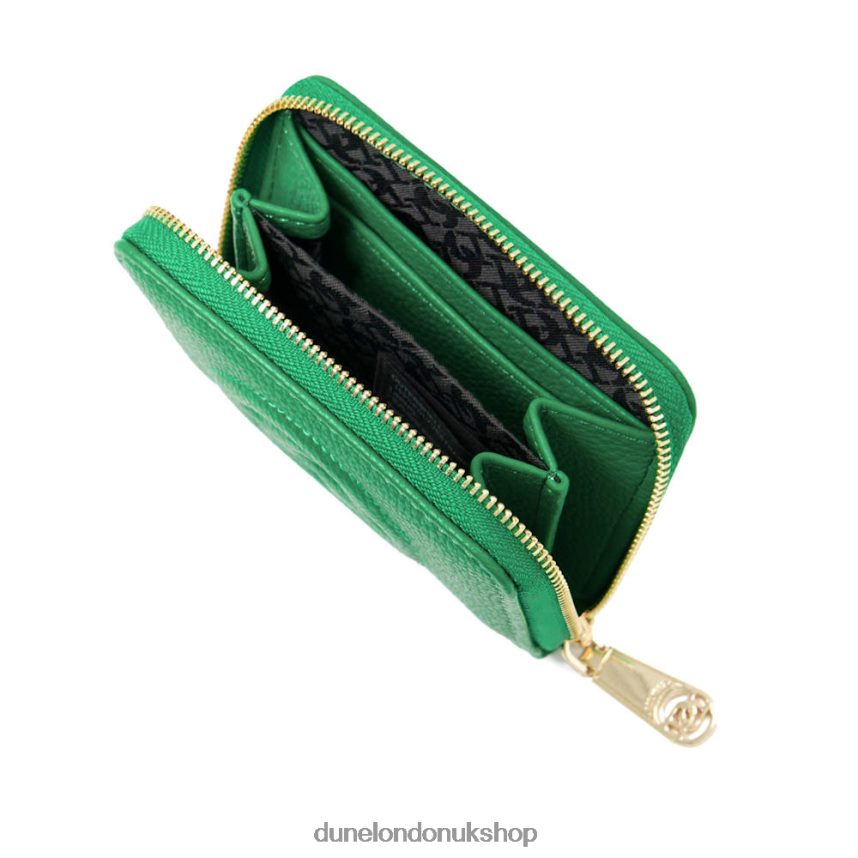 Embossed-Logo Cardholder Women N4BBPB260 Dune London Kixter Green