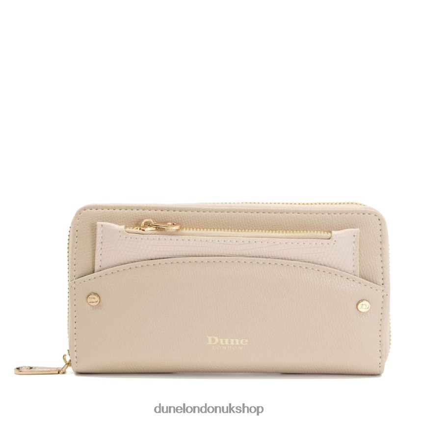 Removable-Pouch Branded Purse Women N4BBPB187 Dune London Kalen Nude