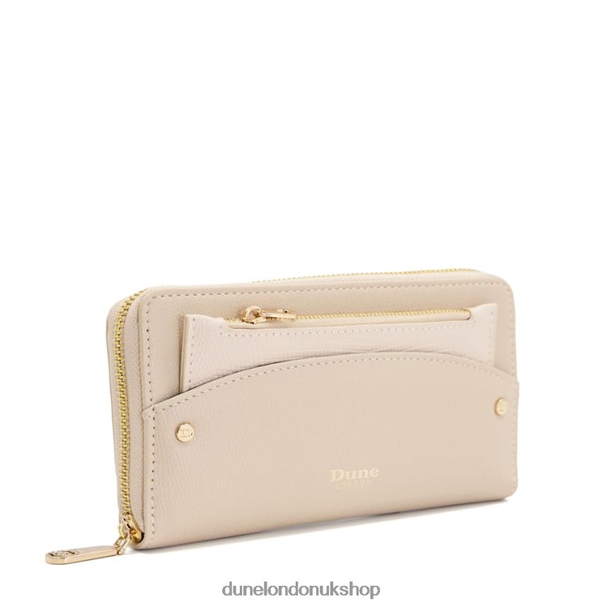 Removable-Pouch Branded Purse Women N4BBPB187 Dune London Kalen Nude