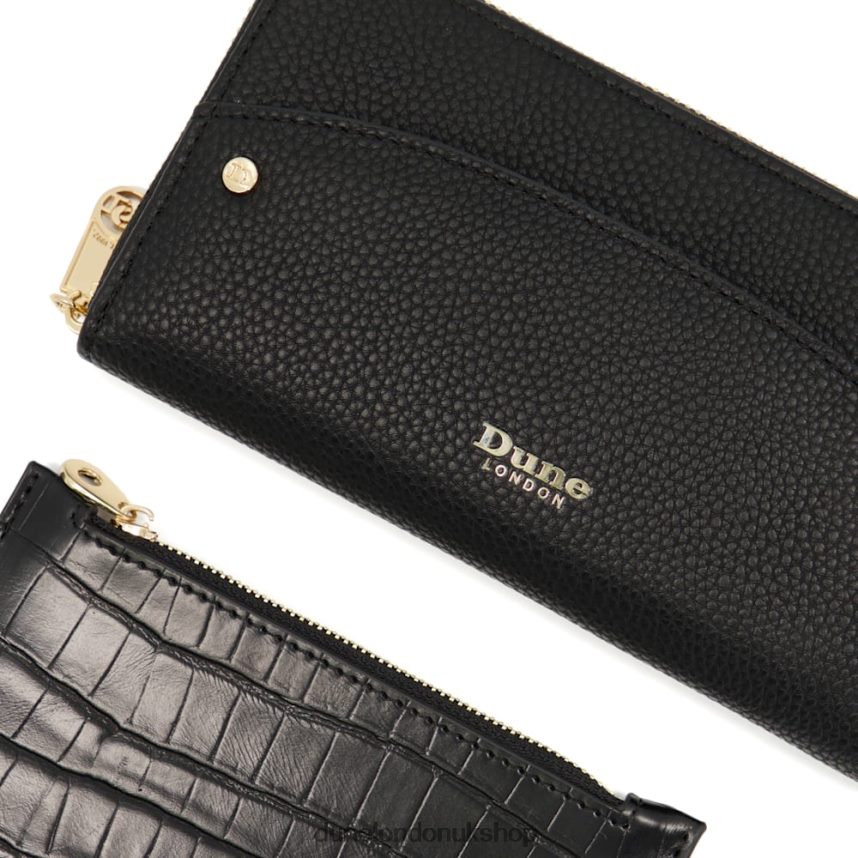 Removable-Pouch Branded Purse Women N4BBPB189 Dune London Kalen Black