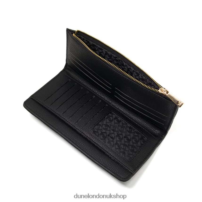 Turn-Lock-Strap Quilted Cardholder Women N4BBPB220 Dune London Klintons Black