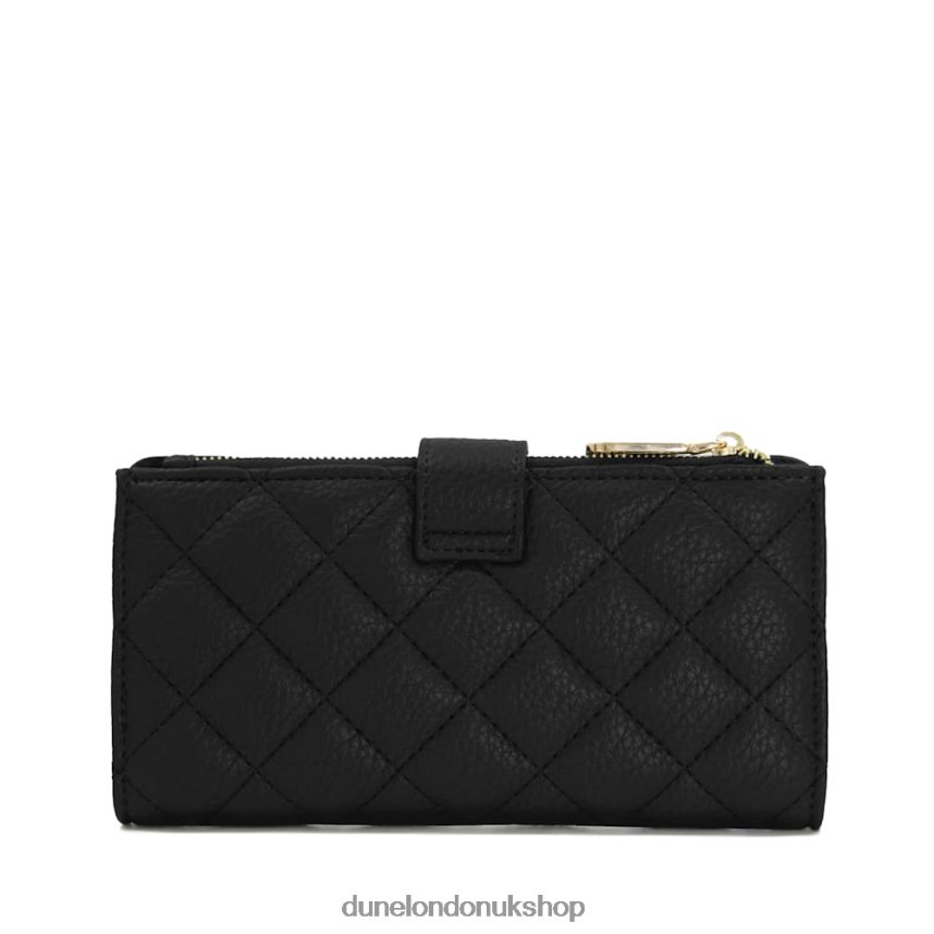 Turn-Lock-Strap Quilted Cardholder Women N4BBPB220 Dune London Klintons Black