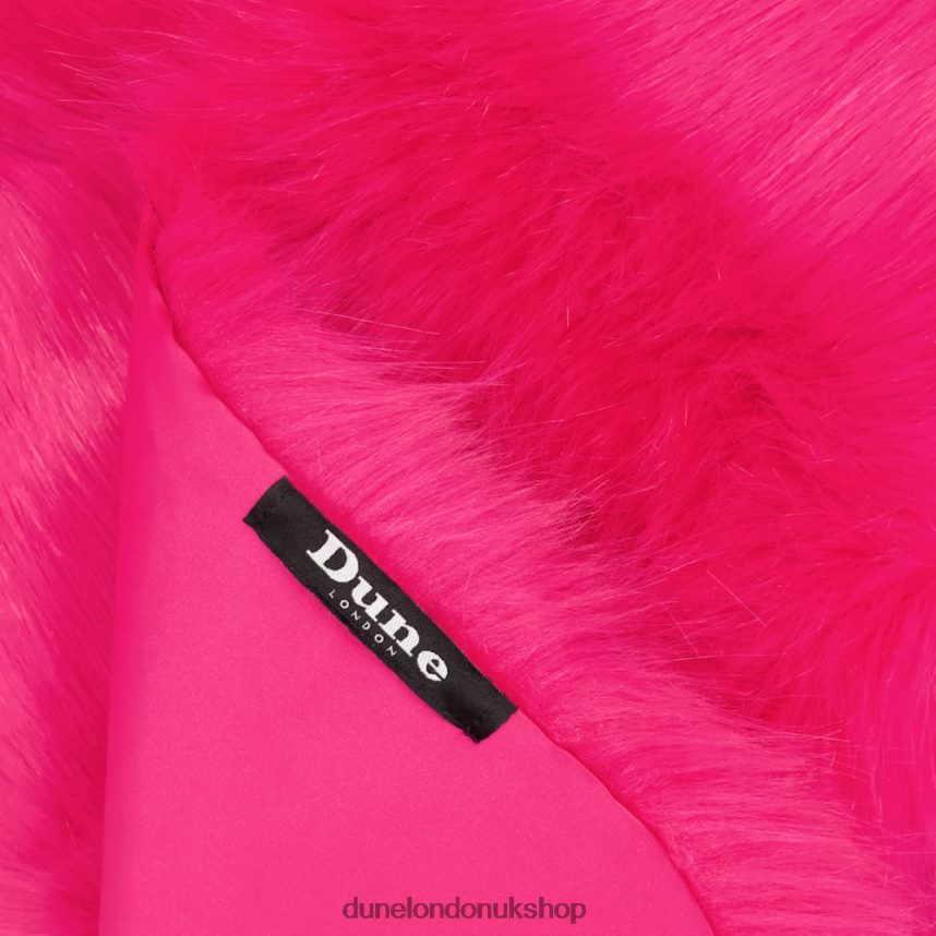 Fluffy Faux-Fur Scarf Women N4BBPB288 Dune London Landan Pink