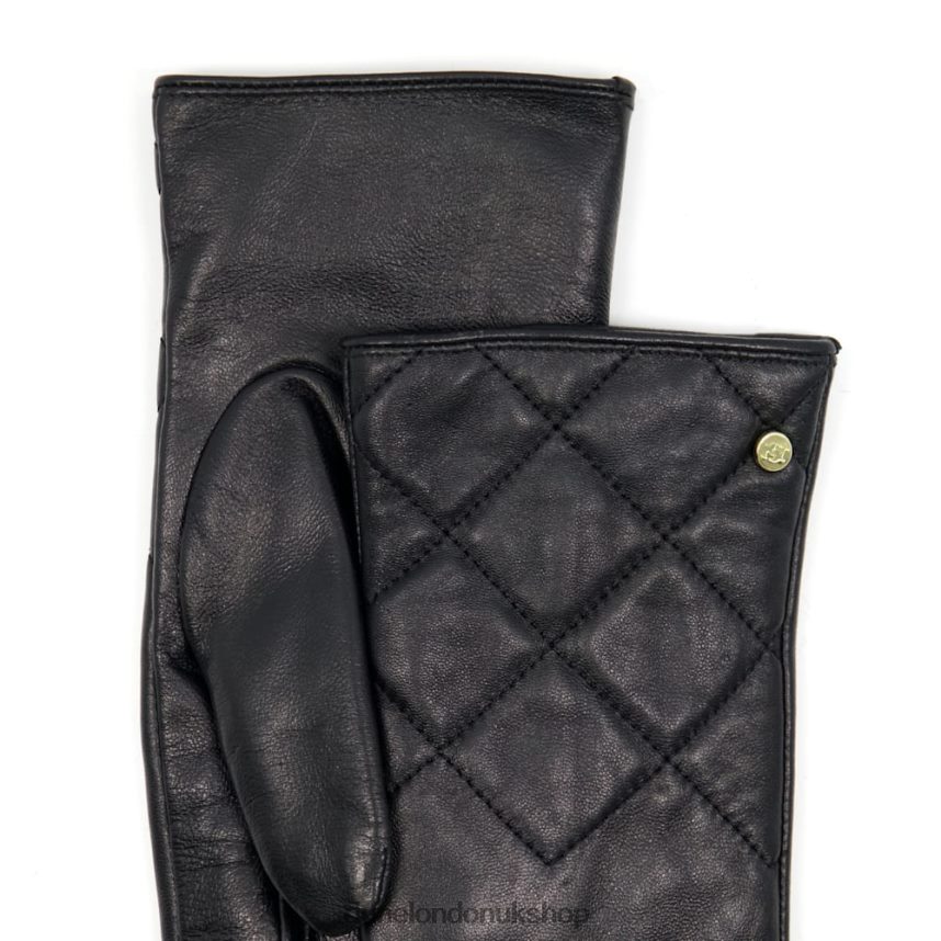 Quilted Leather Gloves Women N4BBPB281 Dune London Inalla Black