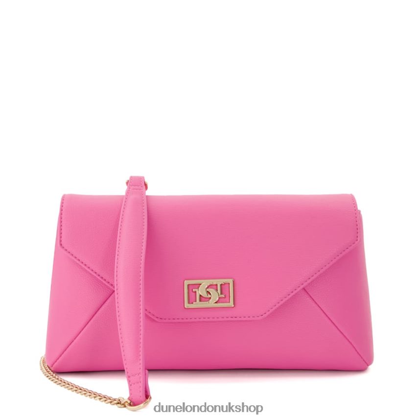 Chain Handle Shoulder Bag Women N4BBPB157 Dune London Elissia Fuchsia - Click Image to Close