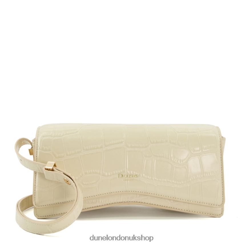 Curved-Base Shoulder Bag Women N4BBPB207 Dune London Dooley Ecru