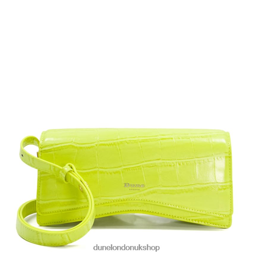 Curved-Base Shoulder Bag Women N4BBPB66 Dune London Dooley Lime