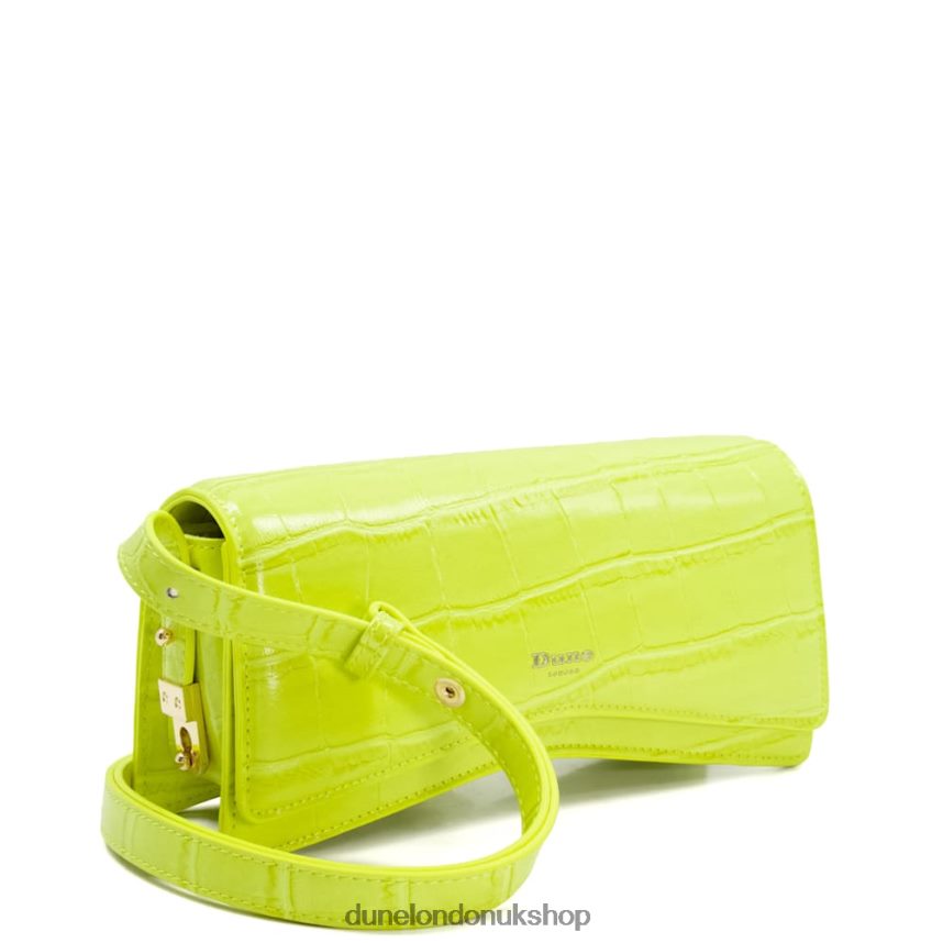 Curved-Base Shoulder Bag Women N4BBPB66 Dune London Dooley Lime