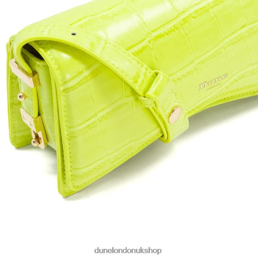 Curved-Base Shoulder Bag Women N4BBPB66 Dune London Dooley Lime