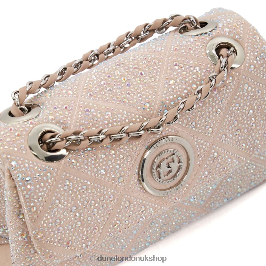 Diamante-Embellished Shoulder Bag Women N4BBPB45 Dune London Duchess B Ecru