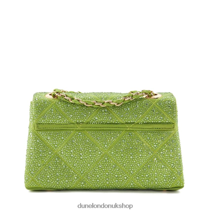 Diamante Quilted Chain Shoulder Bag Women N4BBPB47 Dune London Duchess B Lime