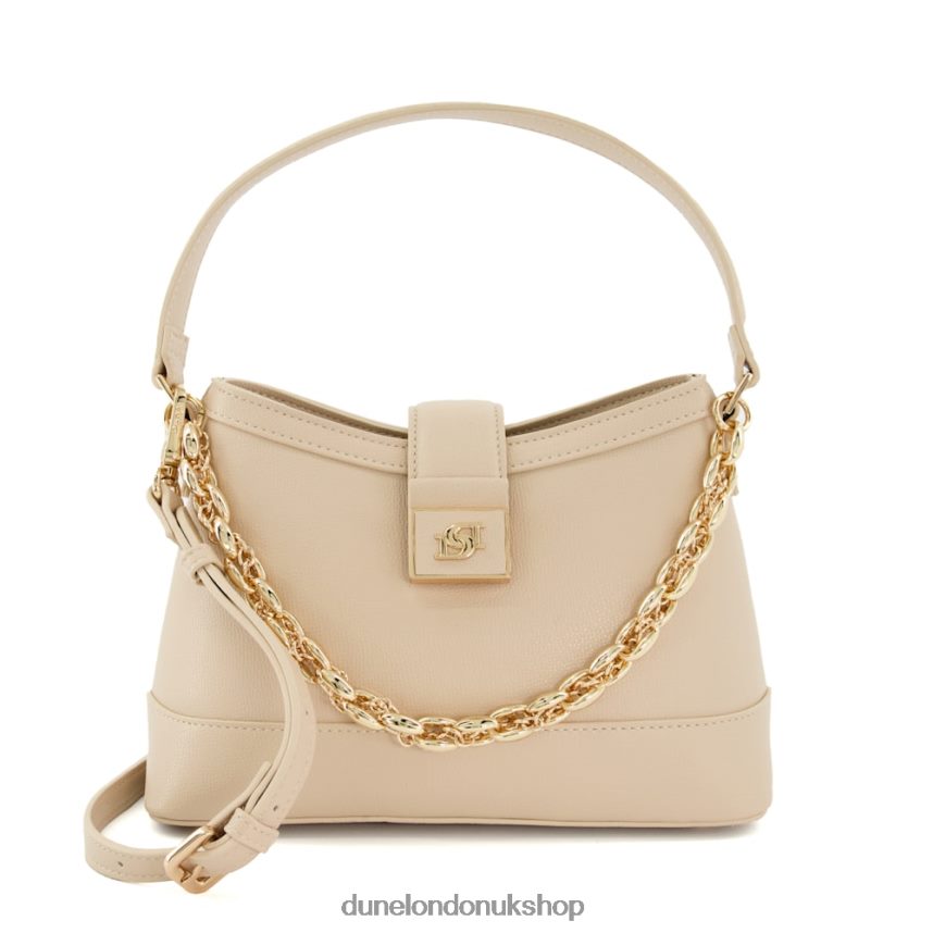 Medium Chain-Detail Shoulder Bag Women N4BBPB190 Dune London Desirable Nude - Click Image to Close