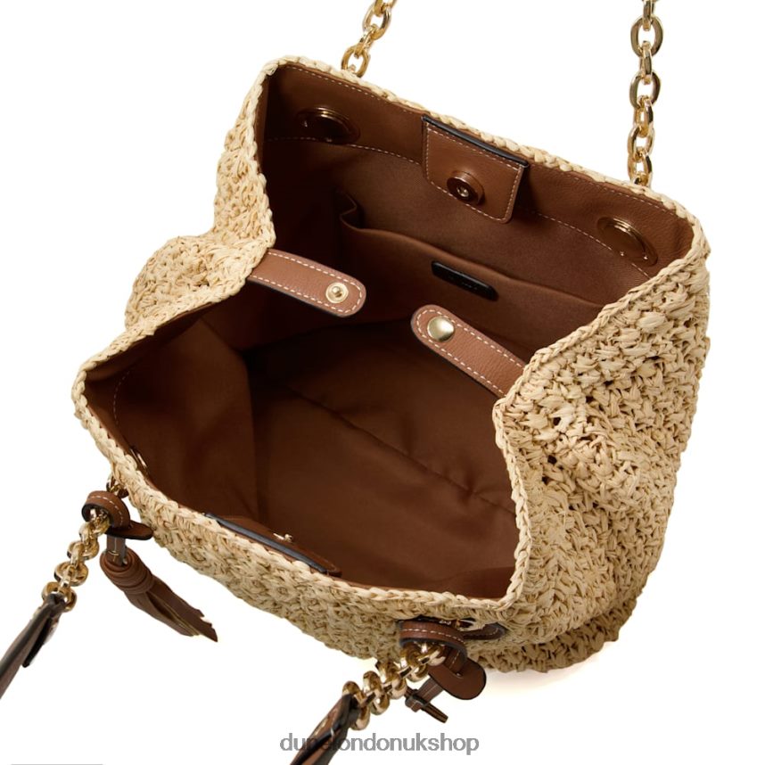 Medium Raffia Shoulder Bag Women N4BBPB140 Dune London Destinations Natural