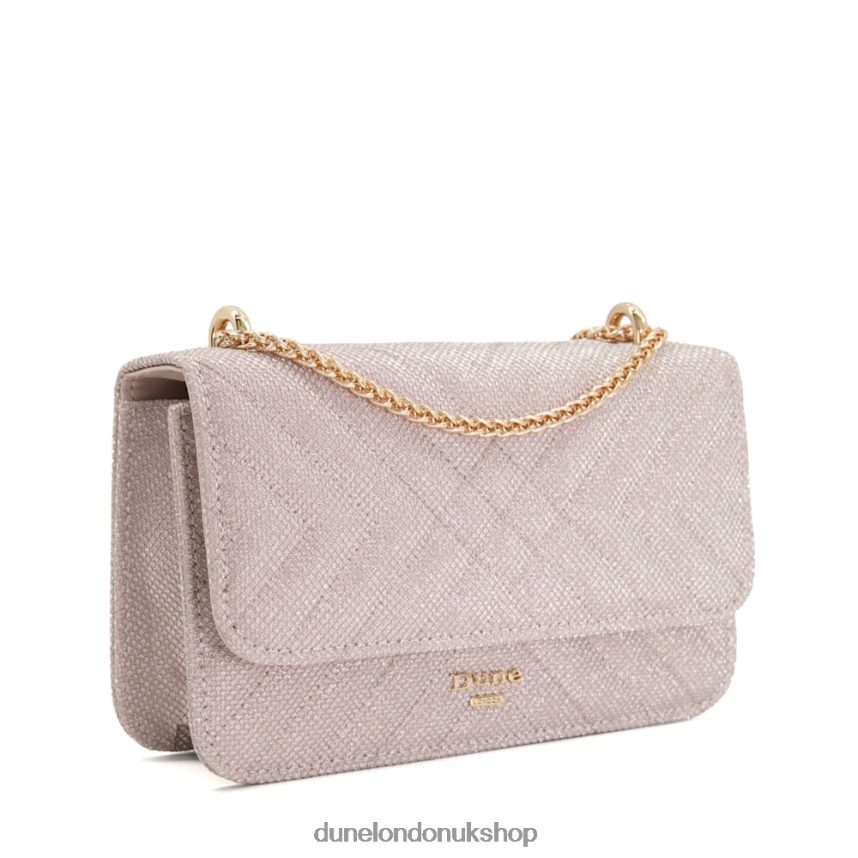 Quilted Chain Handle Shoulder Bag Women N4BBPB215 Dune London Edorchie Rose Gold