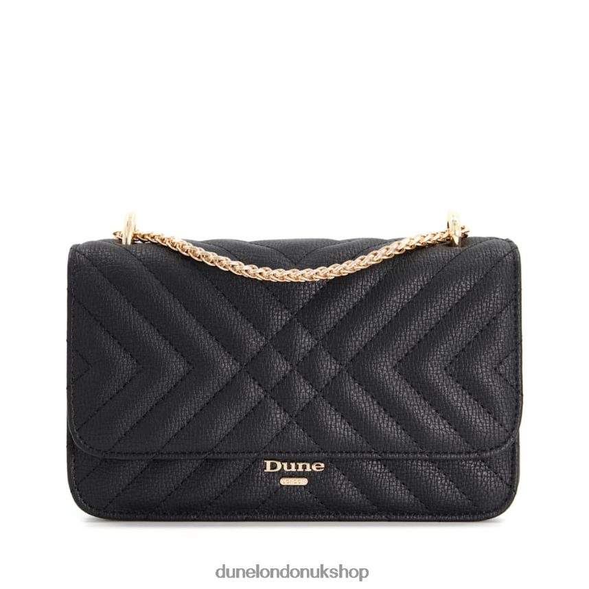 Quilted Chain Handle Shoulder Bag Women N4BBPB23 Dune London Edorchie Black