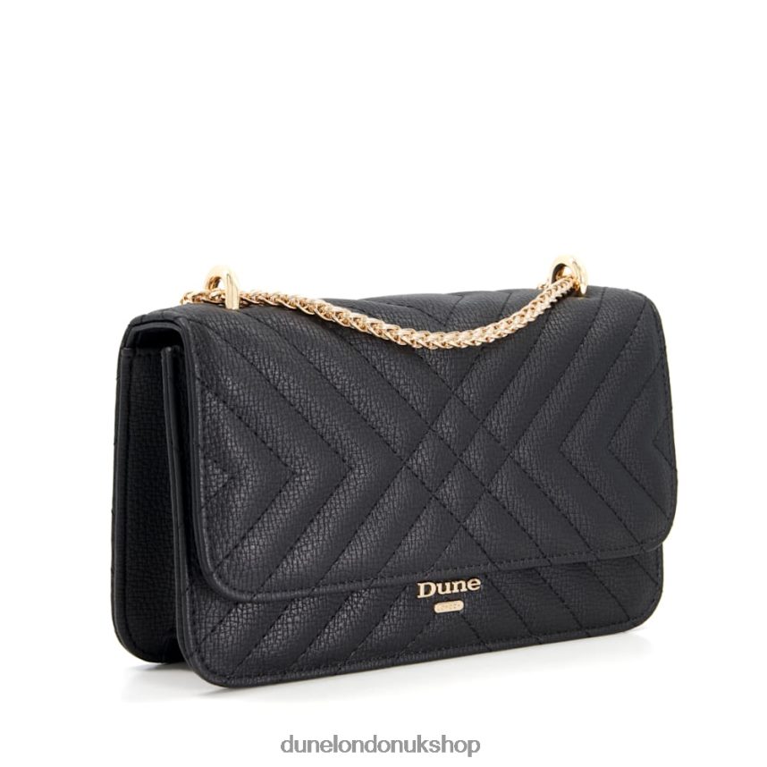 Quilted Chain Handle Shoulder Bag Women N4BBPB23 Dune London Edorchie Black