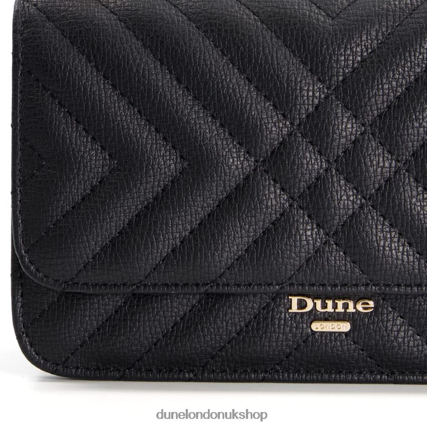 Quilted Chain Handle Shoulder Bag Women N4BBPB23 Dune London Edorchie Black