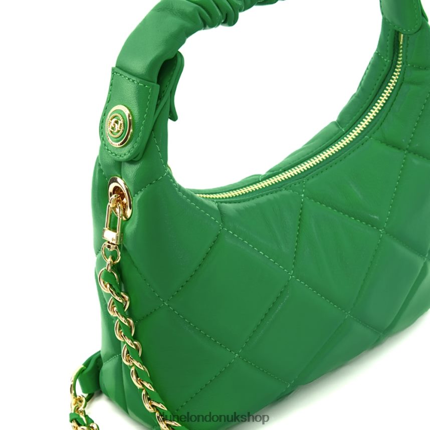 Quilted Ruched-Shoulder Bag Women N4BBPB160 Dune London Duchess H Green