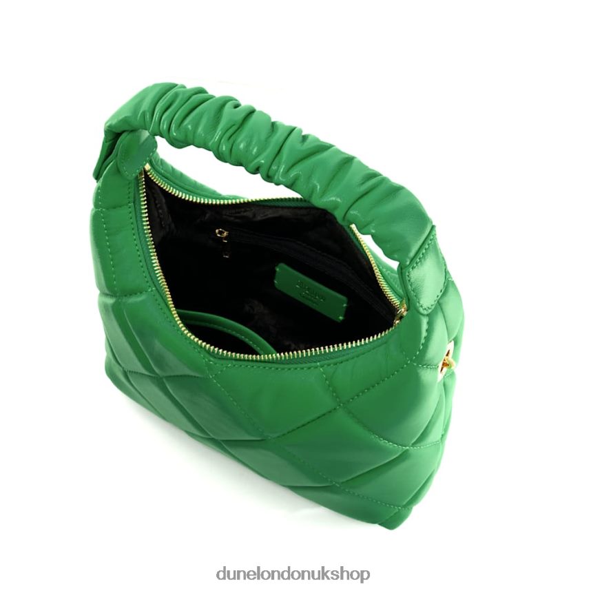 Quilted Ruched-Shoulder Bag Women N4BBPB160 Dune London Duchess H Green