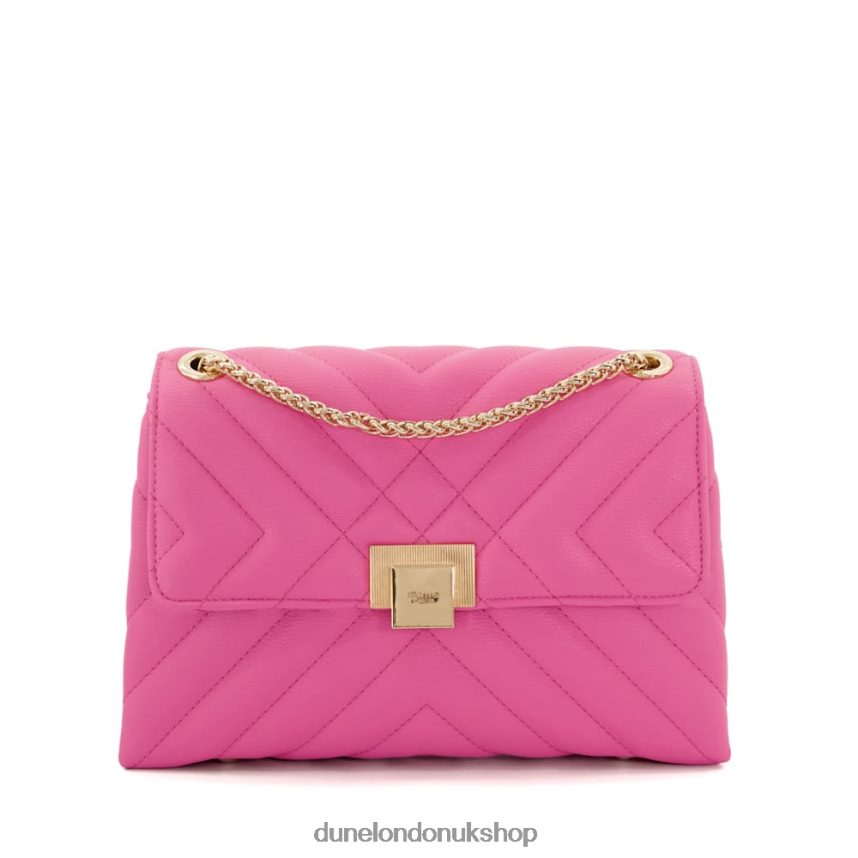 Small Quilted Shoulder Bag Women N4BBPB155 Dune London Dorchester Fuchsia - Click Image to Close