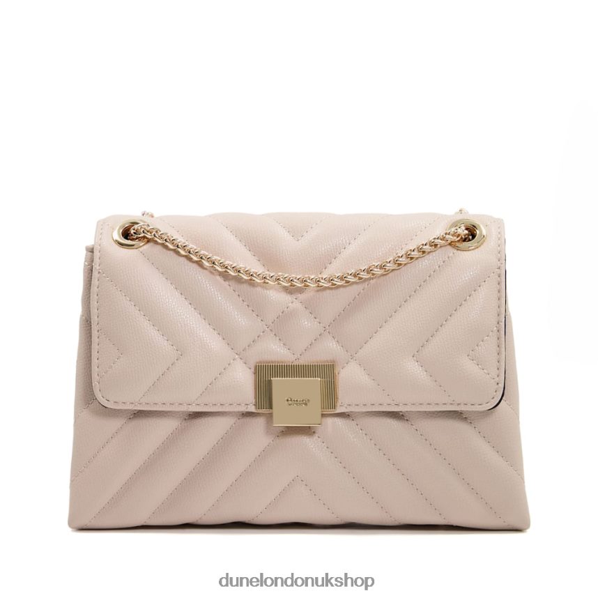 Small Quilted Shoulder Bag Women N4BBPB247 Dune London Dorchester Ecru - Click Image to Close