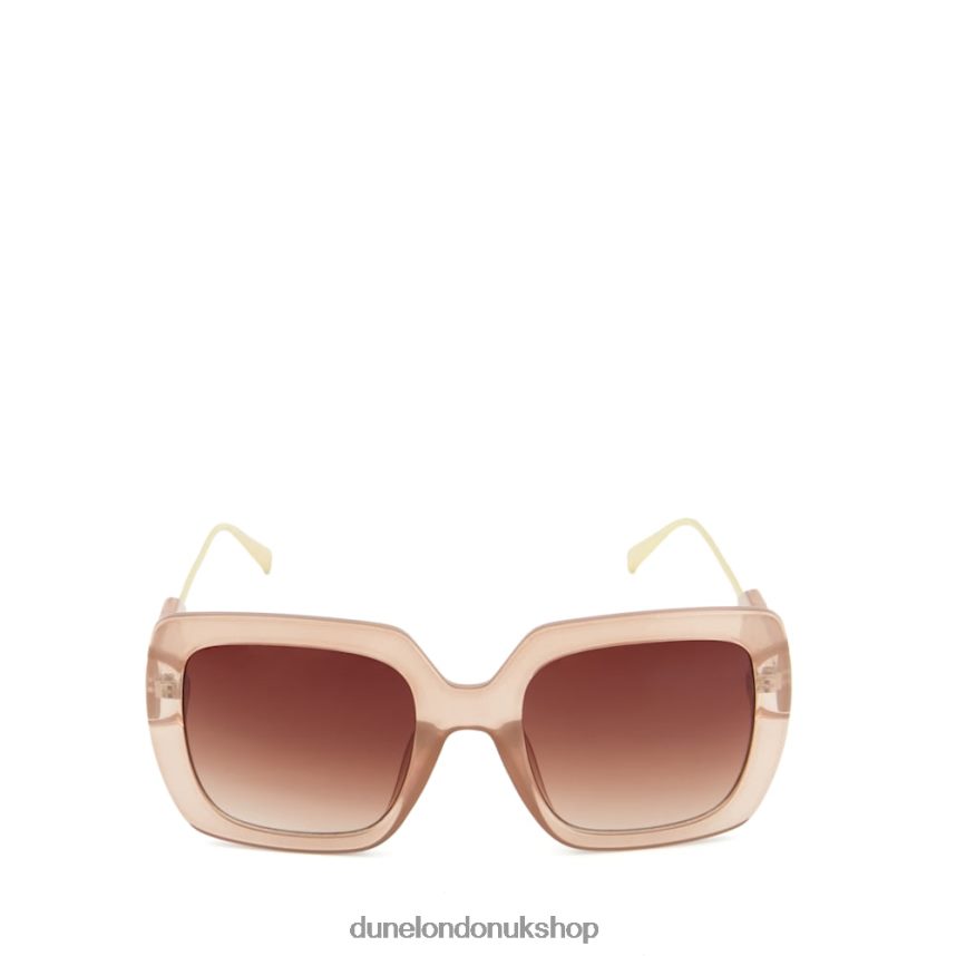 Oversized Square Sunglasses Women N4BBPB99 Dune London Graceland Blush