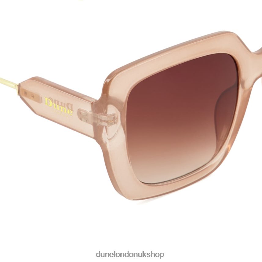 Oversized Square Sunglasses Women N4BBPB99 Dune London Graceland Blush