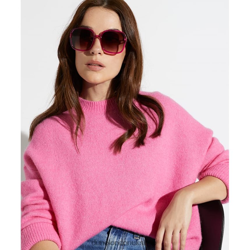 Recycled Oversized Sunglasses Women N4BBPB153 Dune London Glamour Pink