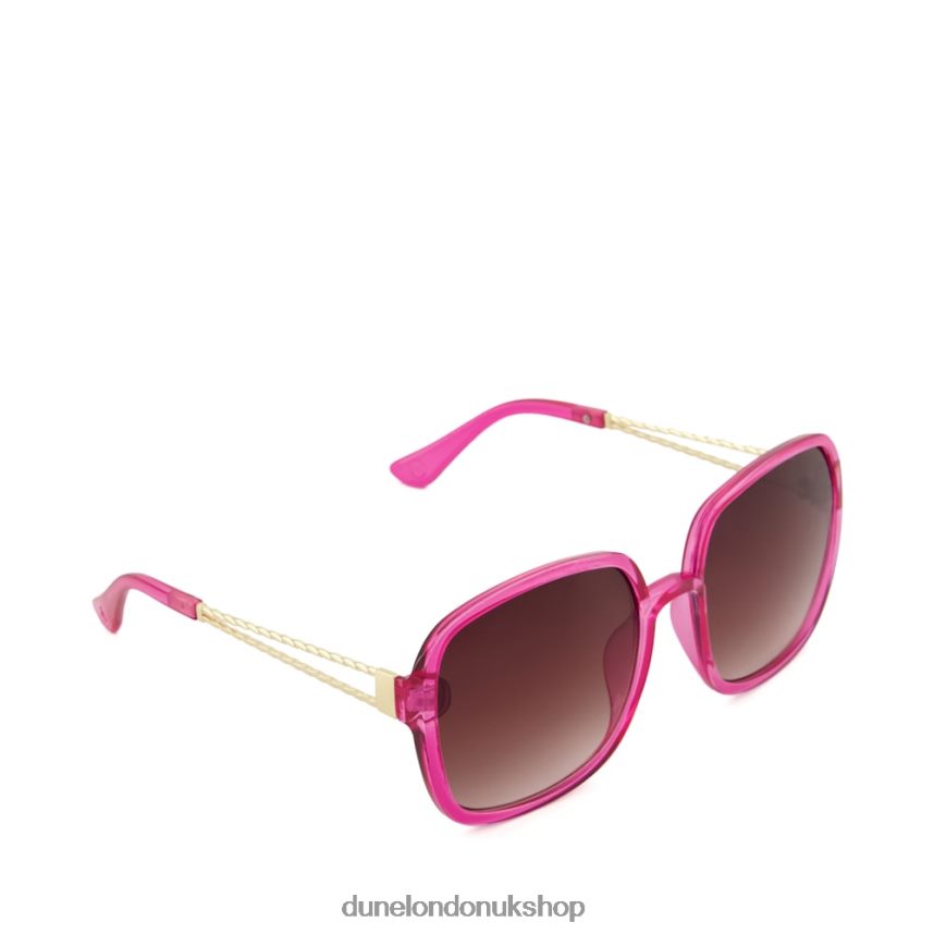 Recycled Oversized Sunglasses Women N4BBPB153 Dune London Glamour Pink