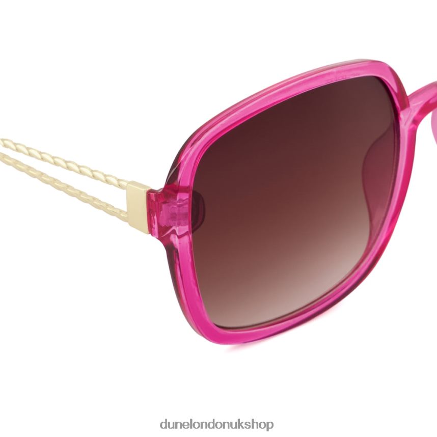 Recycled Oversized Sunglasses Women N4BBPB153 Dune London Glamour Pink