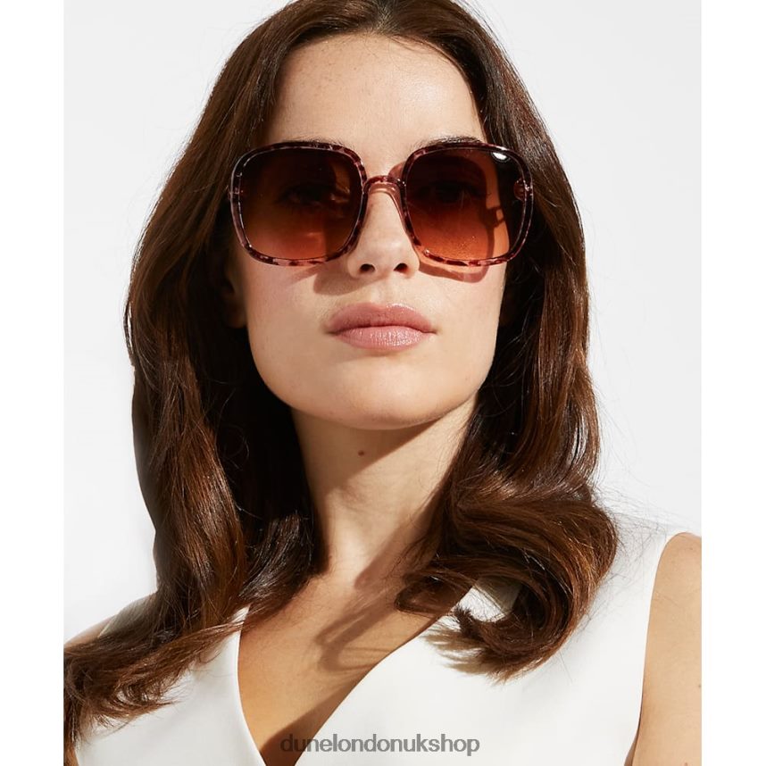 Recycled Oversized Sunglasses Women N4BBPB159 Dune London Glamour Blush