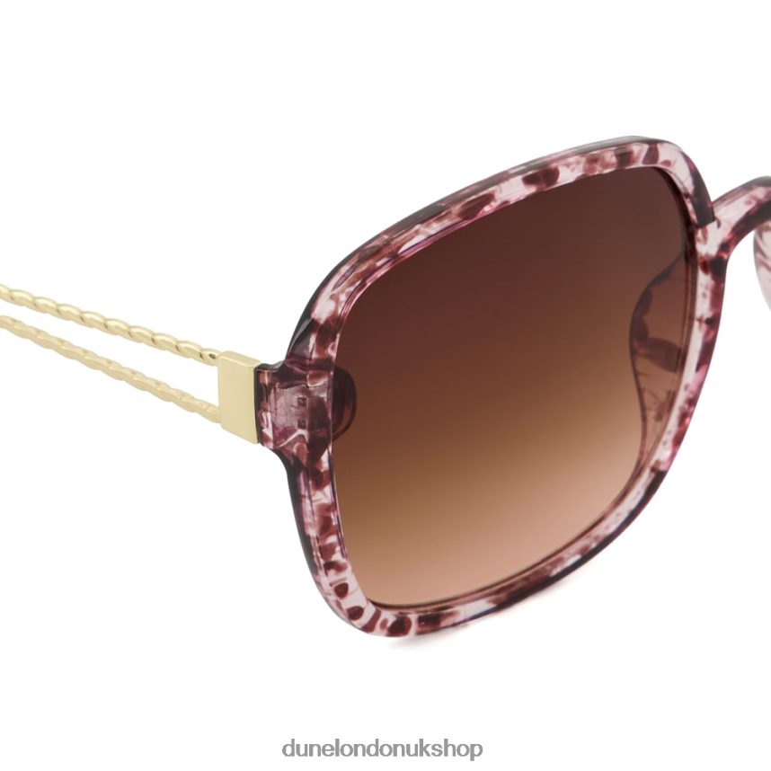 Recycled Oversized Sunglasses Women N4BBPB159 Dune London Glamour Blush