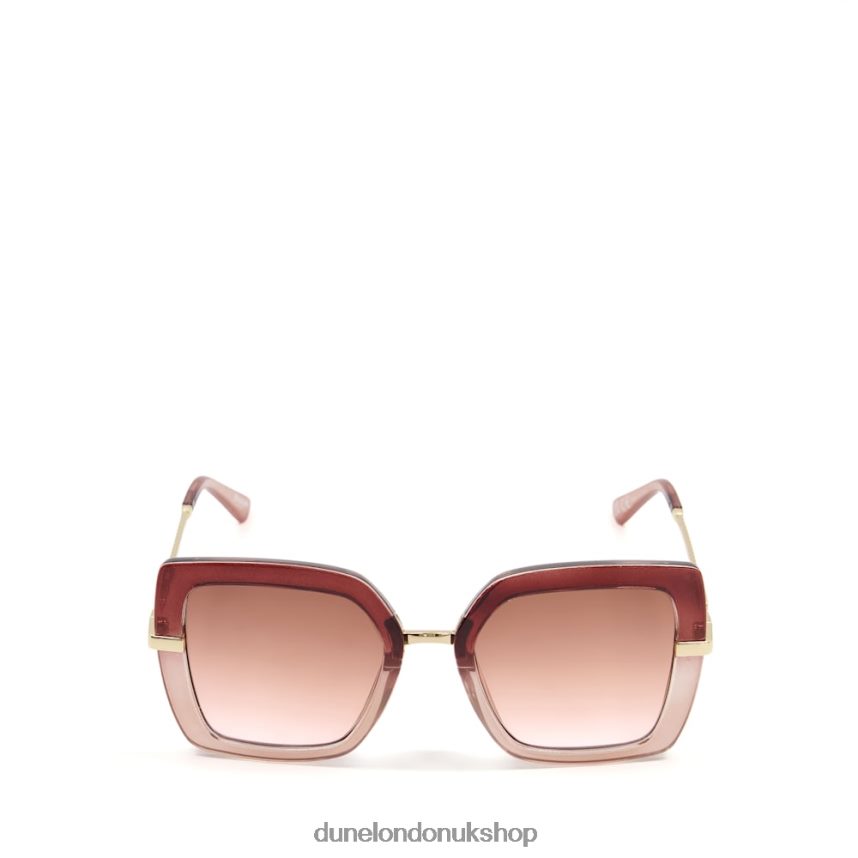 Two-Tone Oversized Sunglasses Women N4BBPB175 Dune London Ginjer Mink