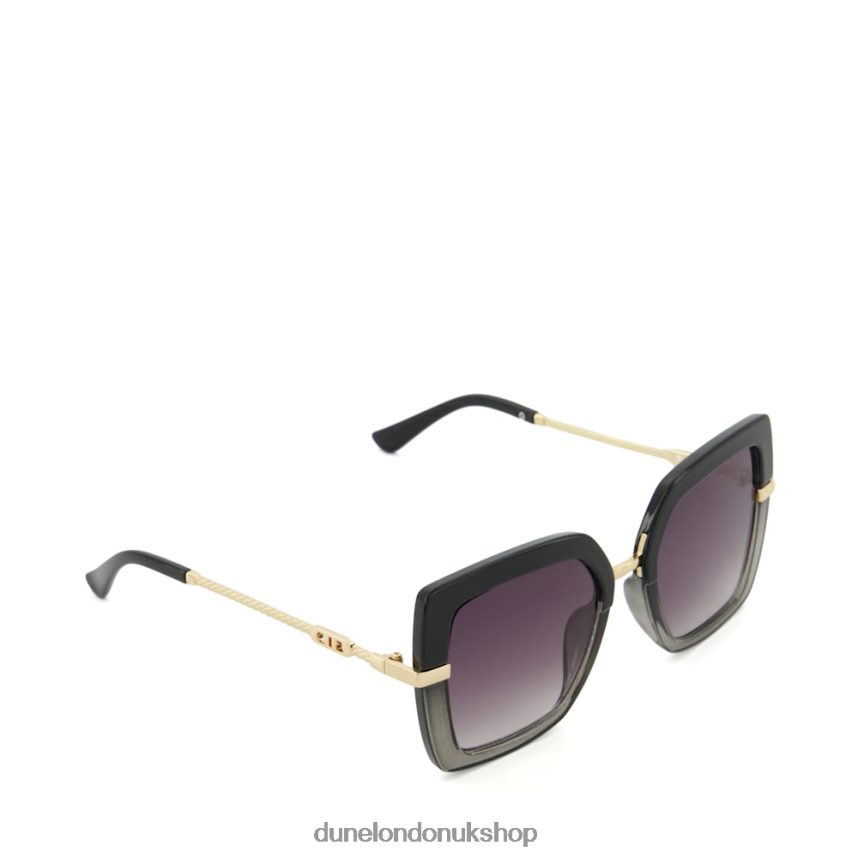 Two-Tone Oversized Sunglasses Women N4BBPB97 Dune London Ginjer Black