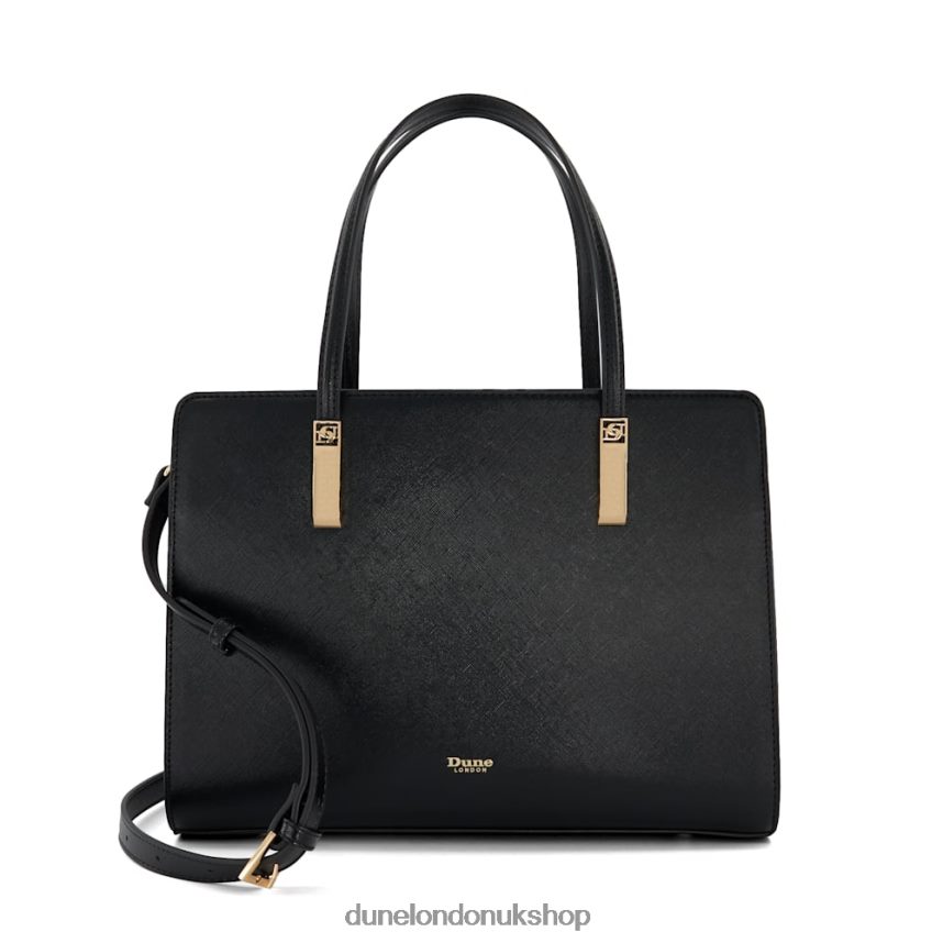 Branded Tote Bag Women N4BBPB32 Dune London Denbeigh Black - Click Image to Close