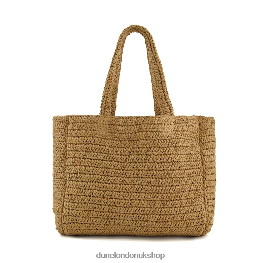 Large DD-Interlock Raffia Tote Bag Women N4BBPB84 Dune London Driftings Natural