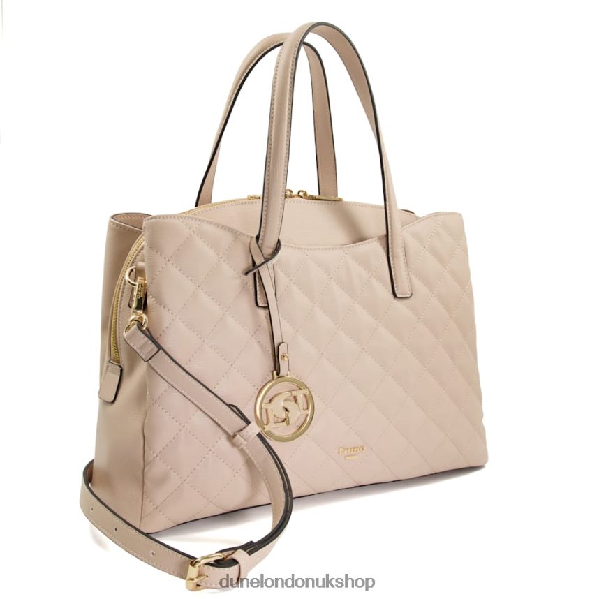 Large Diamond-Quilted Tote Bag Women N4BBPB208 Dune London Dignify Nude