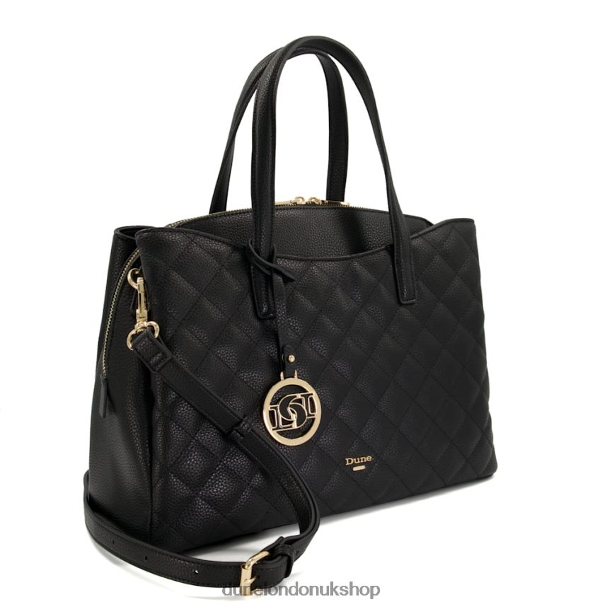 Large Diamond-Quilted Tote Bag Women N4BBPB263 Dune London Dignify Black