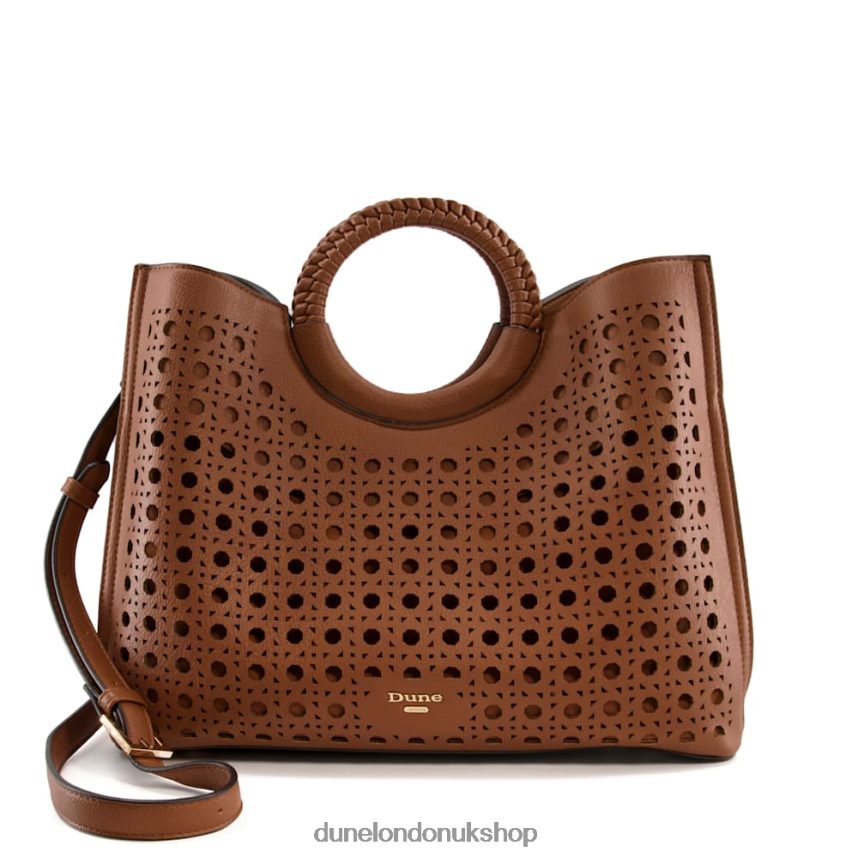 Laser-Cut Tote Bag Women N4BBPB252 Dune London Dellila Tan